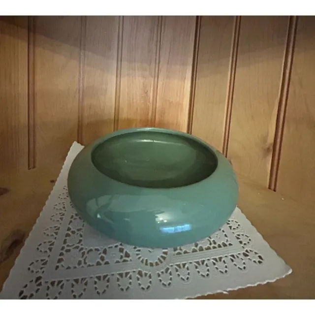 Vintage Celadon Green Haeger Bonsai Ikebana Vase Florist Bowl