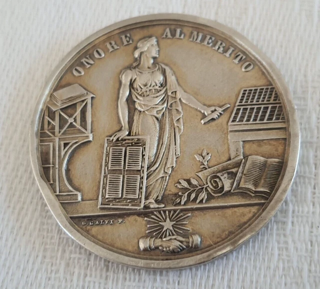 Médaille Pendentif Art Nouveau - Argent Massif 925 - Course De Cyclomoteurs Vers 1910 - Occasion