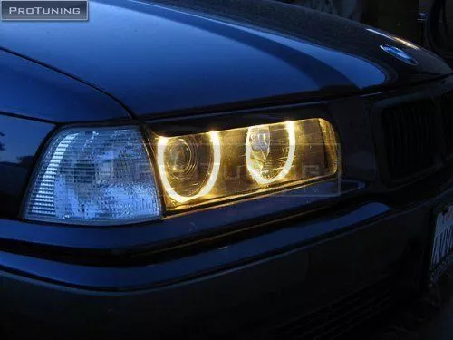 CCFL Angel eyes. Yellow color For BMW E36 all models