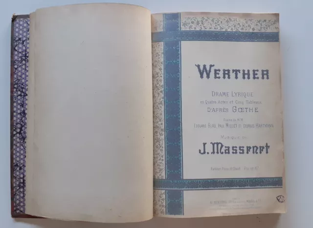 MASSENET Jules - WERTHER - Opéra 3