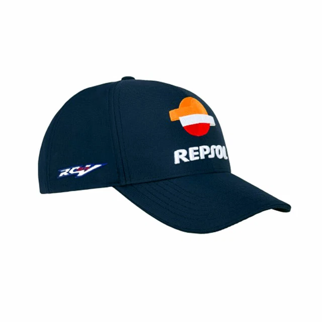 Casquette Officielle Repsol Honda HRC Team - Unisex, Réglable, Couleur Bleue - Modèle GP Racing
