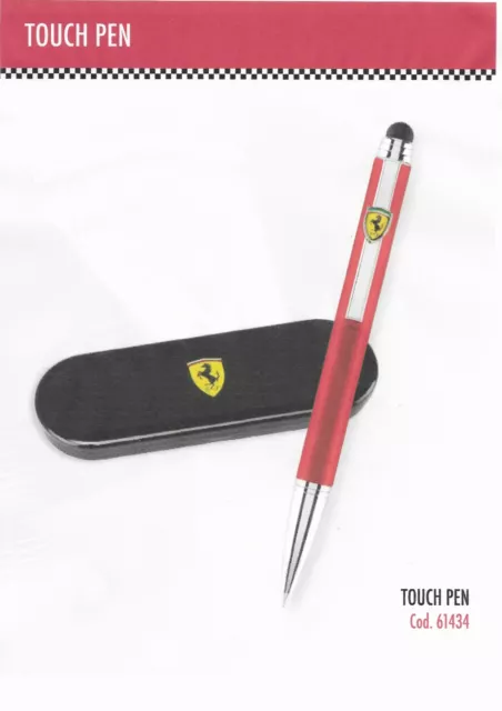 Coffret  Scudéria FERRARI Touch Pen Stylo bille avec boîte métal noire