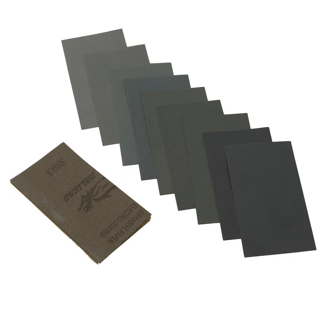 Útil papel de lija impermeable para pulir madera de vidrio metálica pulido