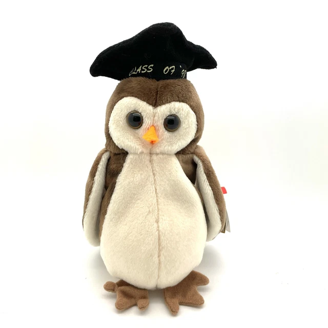 Ty Beanie Babies Wise The Owl Class 1998 Born 1997 PE