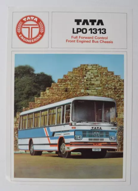 TATA LPO 1313 1995 dealer sheet brochure - English - India