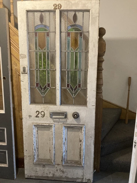 victorian stained glass Front Door
