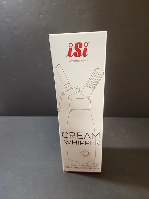 Genuine Starbucks Coffee Whipped Cream Whipper Topper Professional iSi 2417