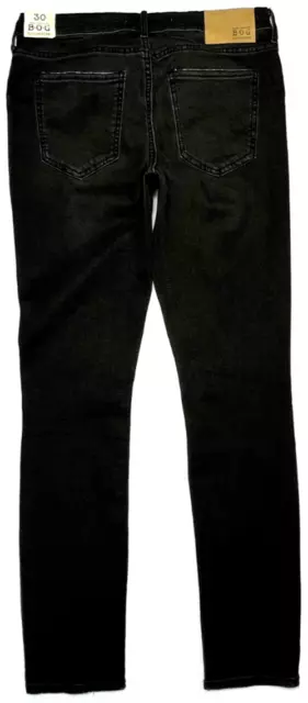 NWT Band Of Gypsies BOG Lola Skinny Jeans Womens (30) Charcoal Gray Distressed 3