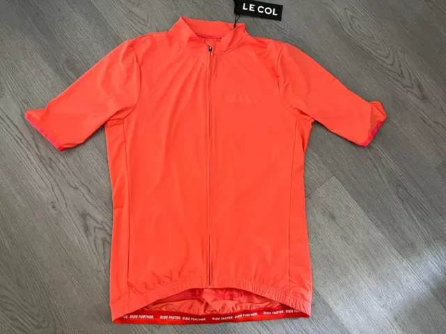Le Col Hors Categorie Jersey Mens Coral Cycling Top Size XL - New With Tags