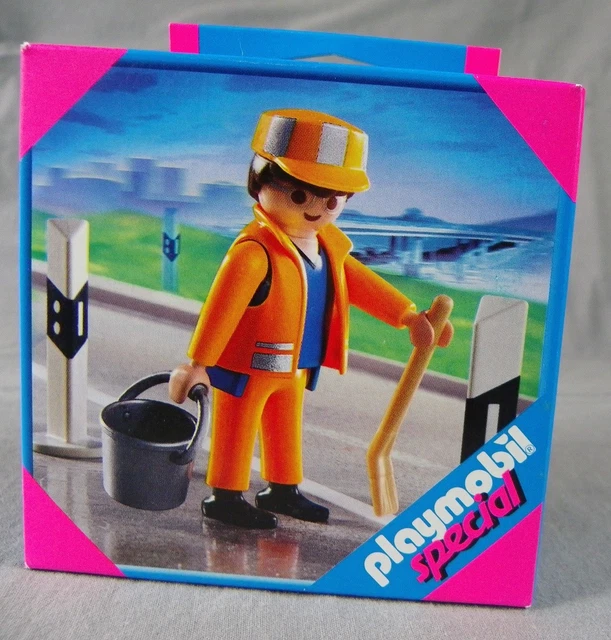 1976 Playmobil 3202 - Accessoires Travaux Publics - Neuf En Sachet (boîte Abîmée)
