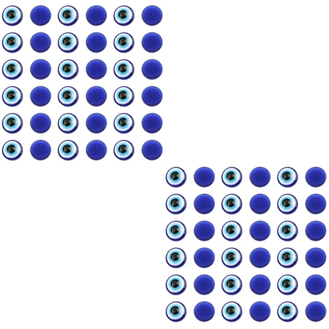 2x Evil Eye Spacer Round Evil Eye Beads Evil Eyes Bead Round Evil Eye Charms