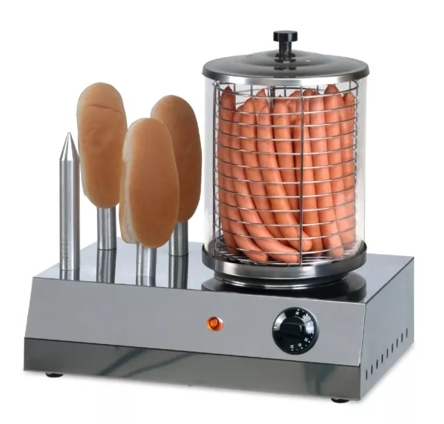 HOT DOG Gerät Saro CS-400 Würstchenwärmer Bockwurstwärmer mit 4 Toaststangen