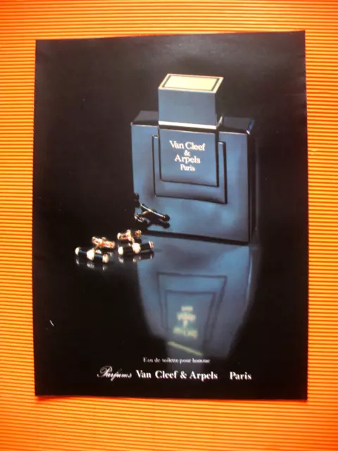 Van Cleef & Arpels Mens Eau De Toilette Press Advertisement Ad 1985