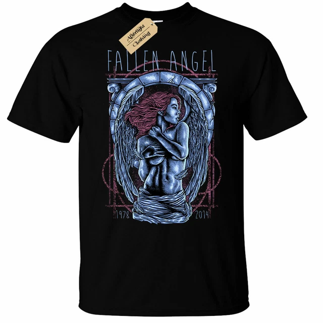 Bambini Ragazzi Ragazze Fallen Angel T-Shirt Uomo Gotico Top