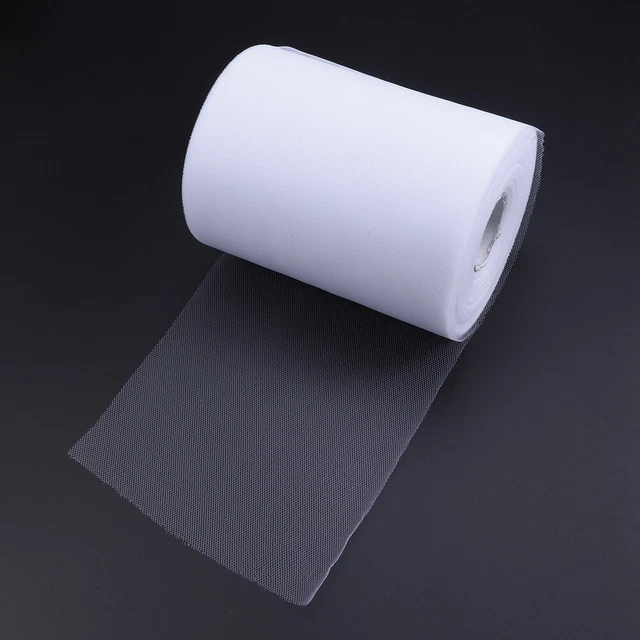 Rollo de tul bobina blanca tul tela material de tul Navidad tul boda tul para