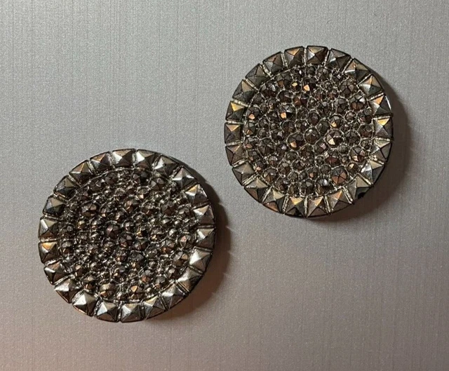 BOUTON COLLECTION - 2 boutons à facettes - pointes - 2.6 cm