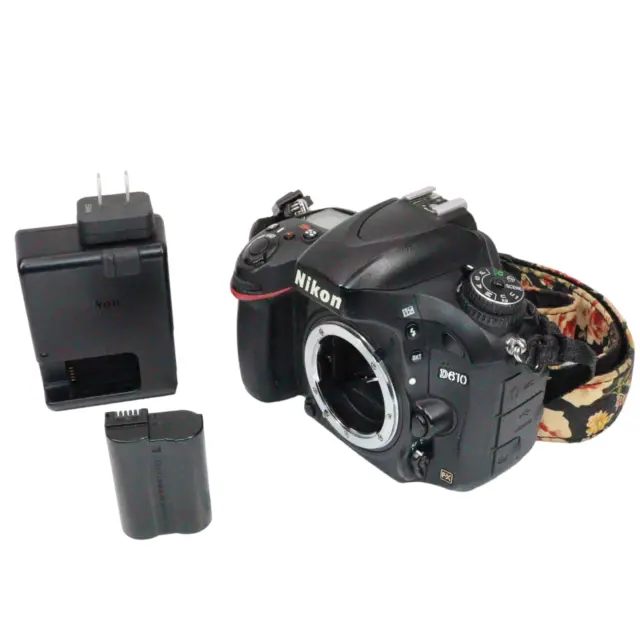 Nikon D610 24.3MP Digital SLR FX Full Frame Camera Body (Shutter count 84,951)