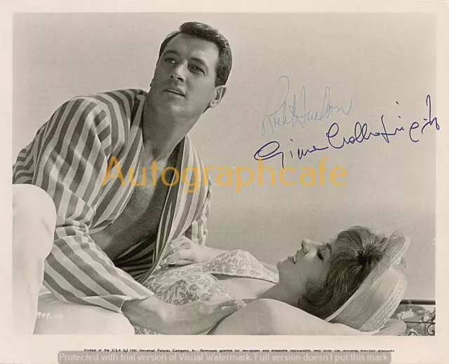 ROCK HUDSON 8 x 10 Inch Autographed Photo - High Quality Copy Of Original (a)
