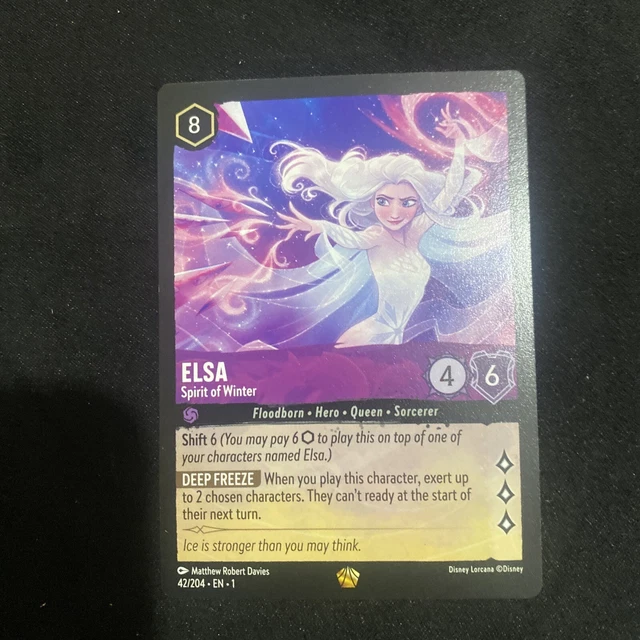Disney Lorcana TCG | Elsa Spirit Of Water - 42/204 EN - Legendary Non-Holo ✅