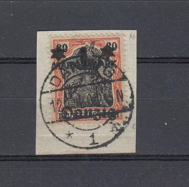 Freie Stadt Danzig 1920 MiNr. 26 I gestempelt,geprüft Briefstück.!