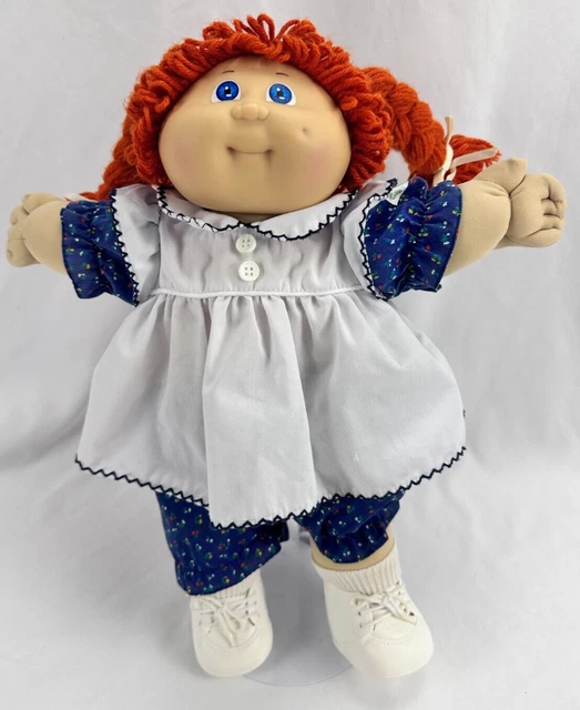 Cabbage Patch Kids Doll Red Hair Blue Eyes  Dimple Birth Cert Jolene Patricia