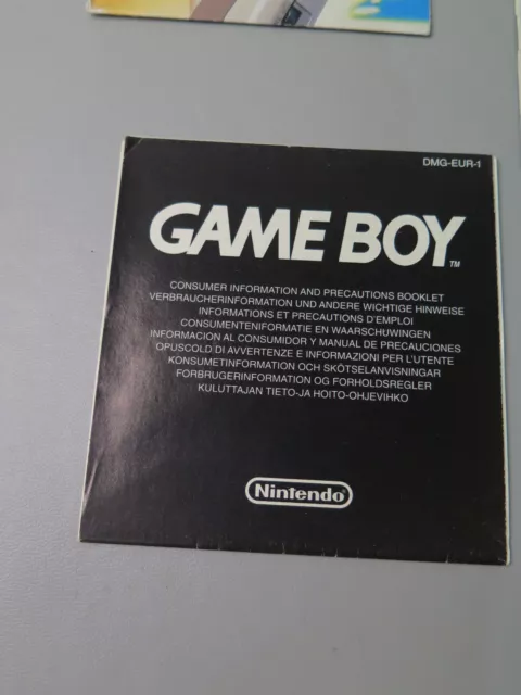 Various Nintendo GAMEBOY CONSOLE Instruction Booklets/Manuals/printed material 3