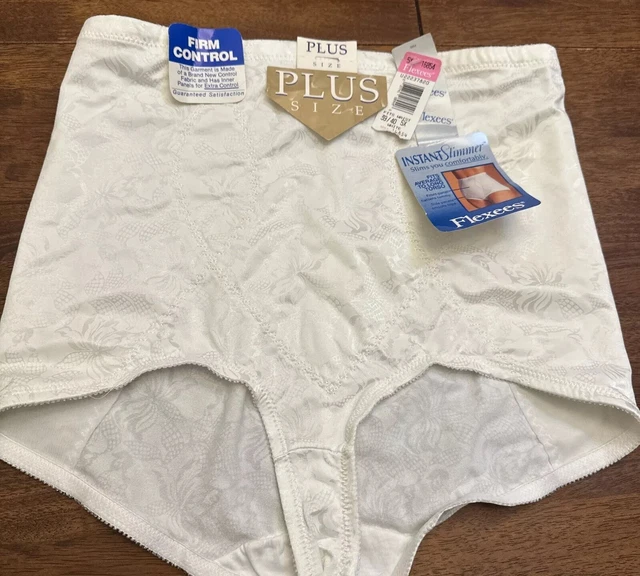 NWT FLEXEES INSTANT Slimmer Firm Control Plus Size 39/40 5X White £27.
