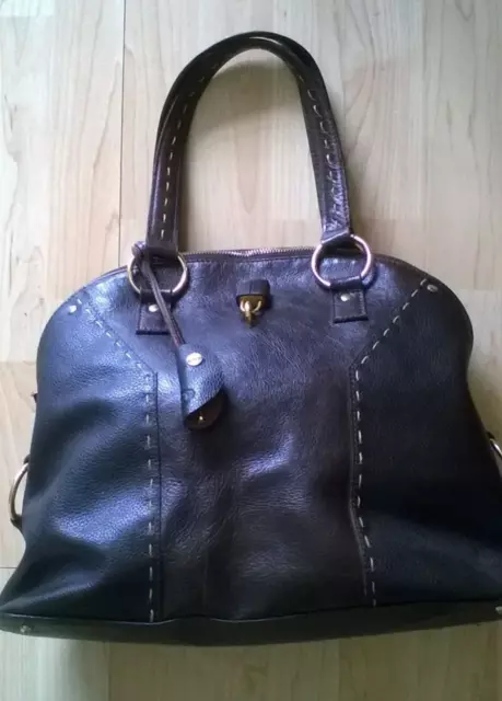 Ladies Tod's Dark brown grained leather large  Handbag