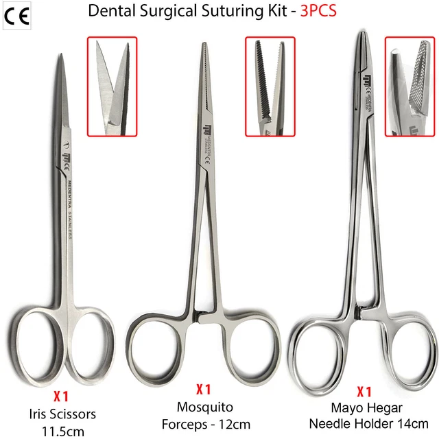 Hemostatic Forceps Drivers+Medical Operating Dressing Scissor Dentistry