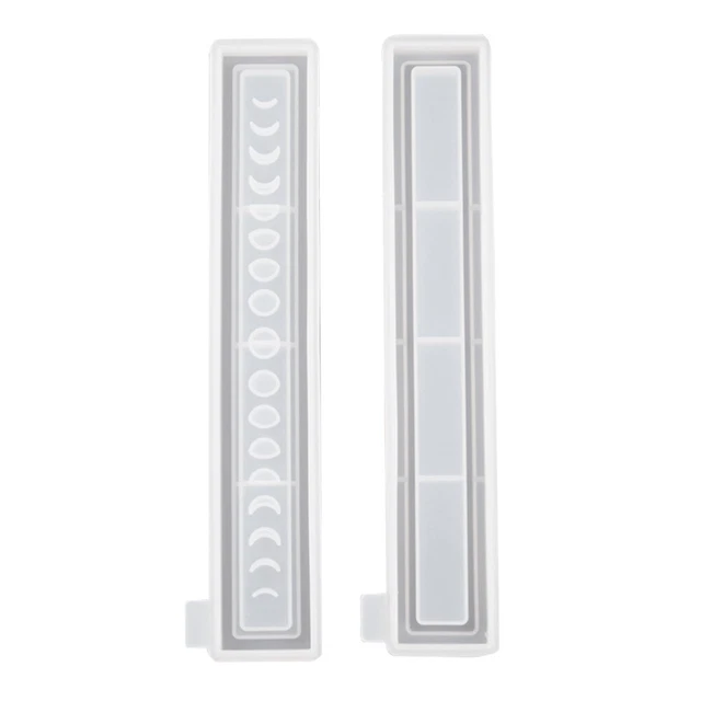 1 Set von 4Pcs Phase von Mond Mond Phase Box Box Epoxy Rentangle Fall Silikon
