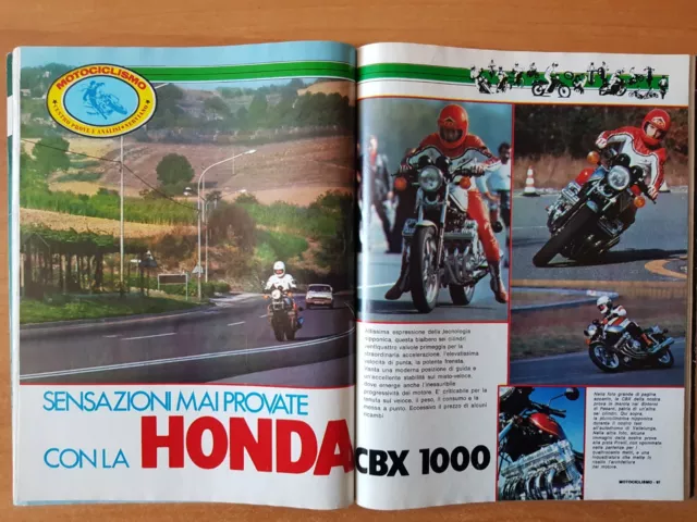 Motociclismo 1979 con prova HONDA CBX 1000 - MOTO D' EPOCA