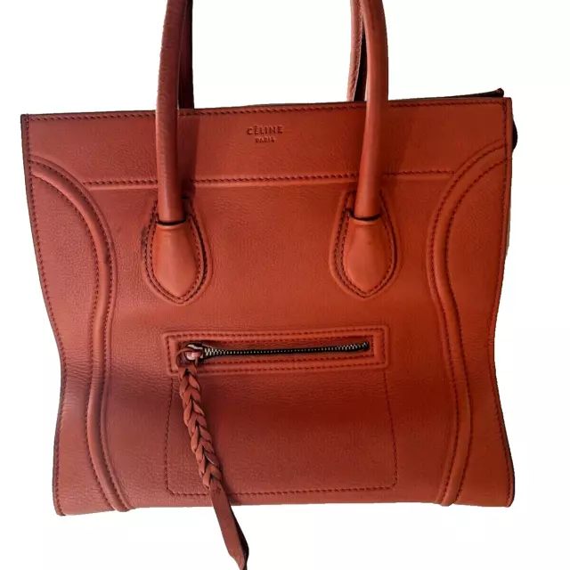Authentic CELINE Bag Phantom Luggage Work or Shopper Tote Handbag Medium - GREAT