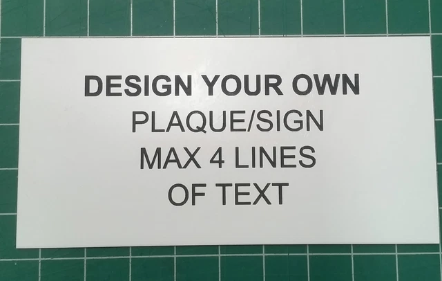 LASER ENGRAVED CUSTOM Outdoor Plaque/Sign/Label - Design your own ...