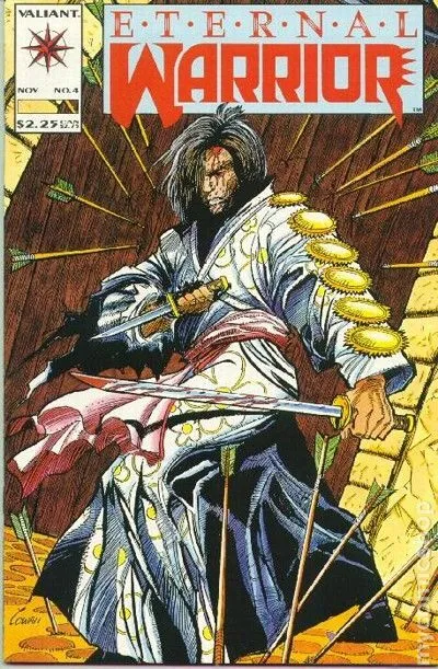 Eternal Warrior #4 VF 1992 Stock Image 1st app. Bloodshot (cameo)