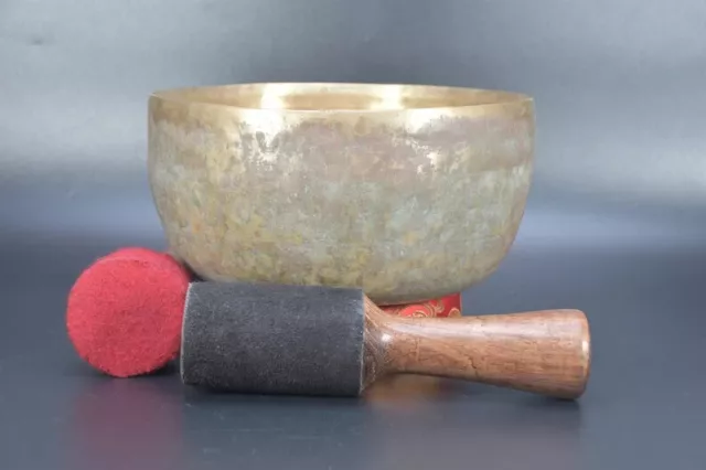 F Note Thadobati Chakra Healing Sound Bowl Set-7.95"Handcrafted Singing Bowl Set