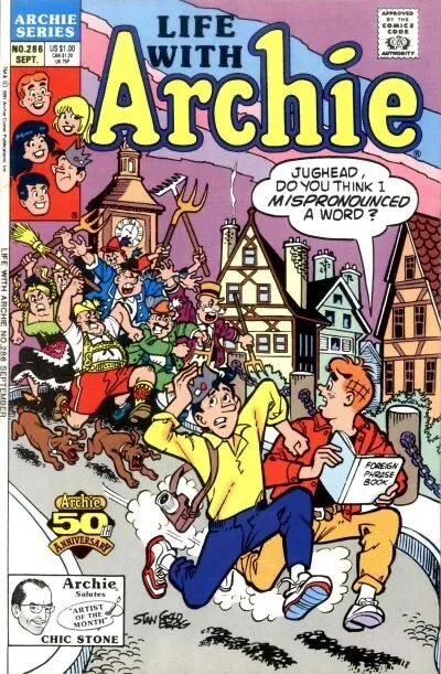LIFE WITH ARCHIE #286 VG, Direct Archie Comics 1991 Stock Image