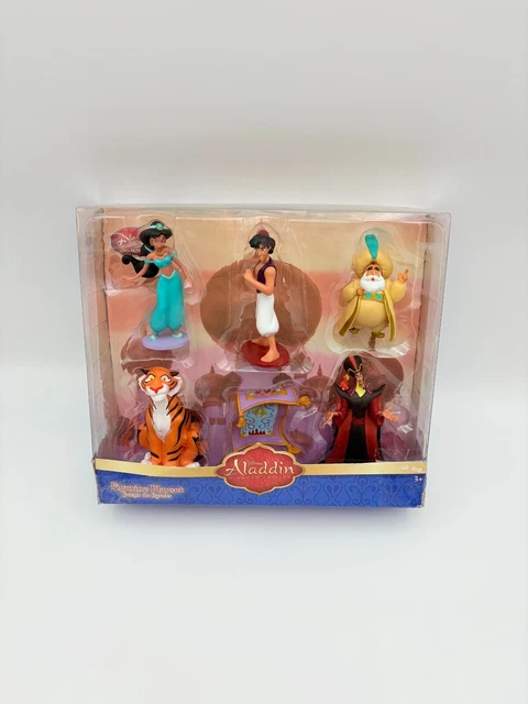 DISNEY ALADDIN FIGURES Set Deulxe Figurines Toppers diamond Collection ...
