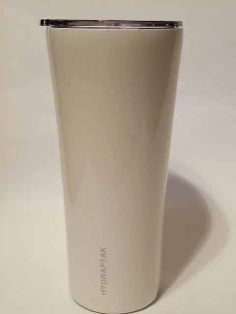 22oz Solid White HYDRAPEAK Insulated Travel Mug Tumbler Car Cup Stainless Steel