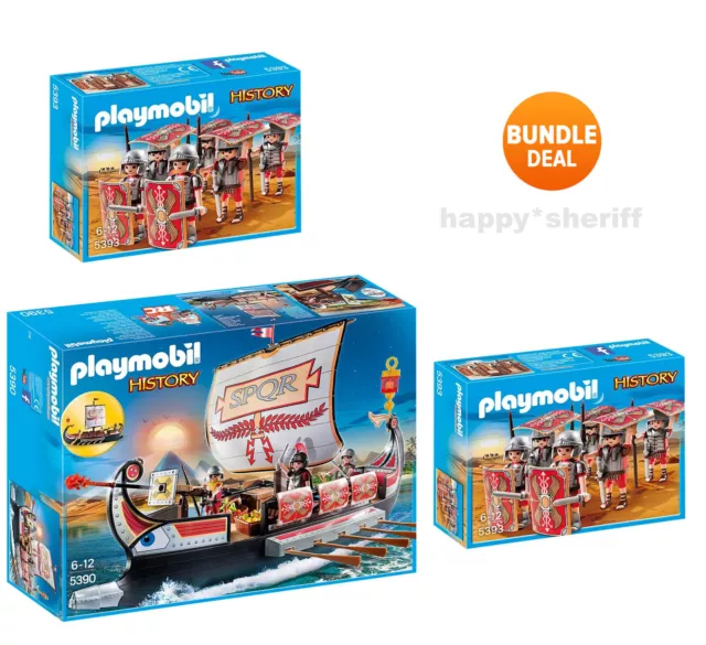 PLAYMOBIL HISTORIA SET 5390 Galera Romana y 2x Juegos 5393 Soldados Romanos C. EUR 212 91 PicClick ES