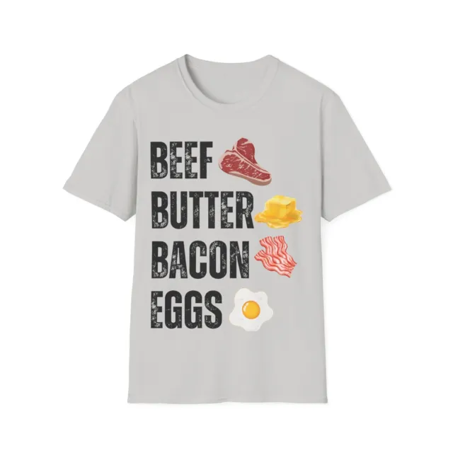 Carnivore Diet T-shirt Beef Butter Bacon Eggs T-shirt Carnivore Meat Lover BBBE