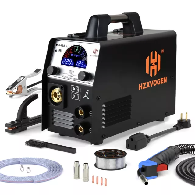 HZXVOGEN 5 in 1 Multiprocess Welding Machine 200A Colorful LED Display MIG We...