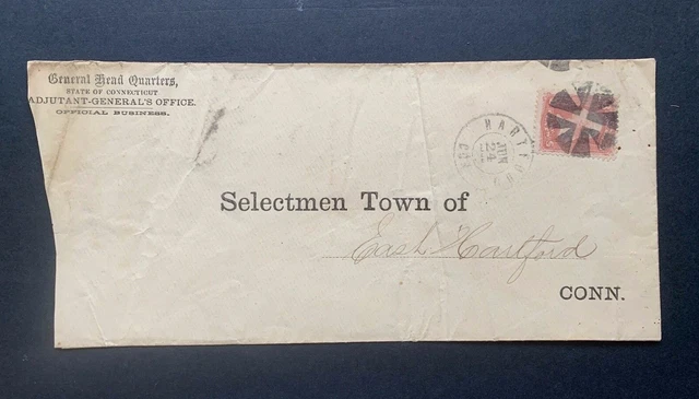 1865 Civil War Ct Adjutant General ! Hartford Ct ! Soldier Discharge Joseph Bond