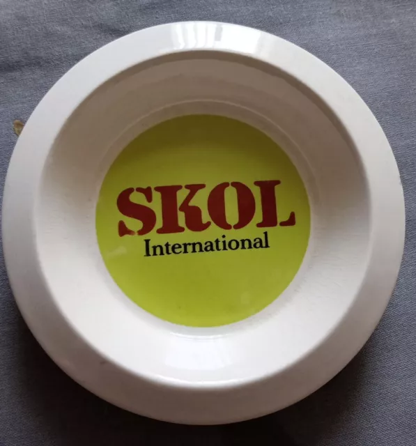 Skol International Round Ceramic Ashtray - Wade