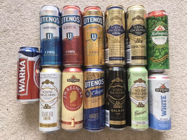 🍺Various Latvia Lithuania Poland Collectable Empty Beer Cans Craft Beer Lager