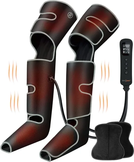 SHINE WELL Full Leg Compression Massager Sequential Device Pain Relief Swelling
