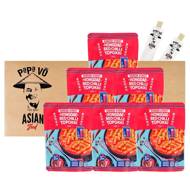 Korean Street Topokki süss und scharf 6x163g Tteokbokki