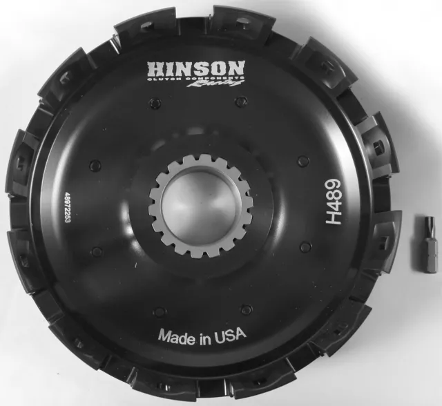 Hinson Billetproof Clutch Basket With Kickstart Gear Fits HONDA CR250R CRF450R