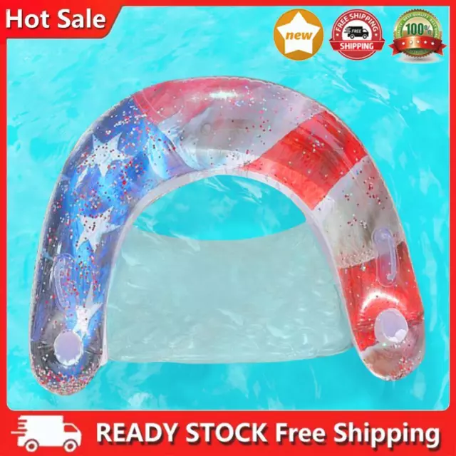 PVC Lounger Floating Toys Floating Sequin Inflatable Hammock Bed for Summer Pool