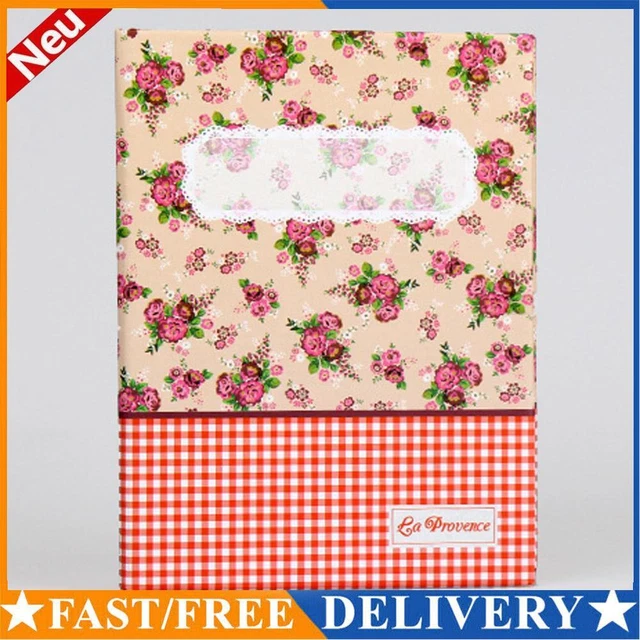 Álbum de inserción de cubierta floral enchufable 4R 100 hojas folleto de fotos para niños niños