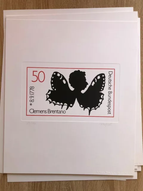 S2-DA-27)) BRD Briefmarken-Graphik Edition Borek, Clemens Brentano